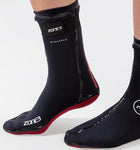 ZONE3 Neoprene Heat-Tech Warmth Swim Socks Black/Red