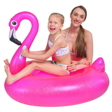 Sun Club Inflatable Flamingo Rider Swimming Pool Float (110x90cm) - waterworldsports.co.uk