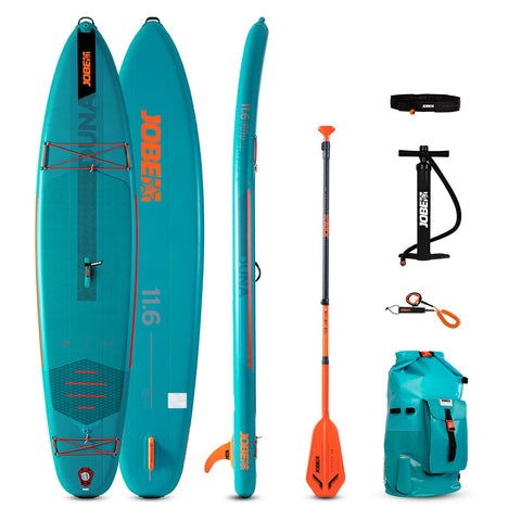 Jobe Duna 11.6 Inflatable Paddle Board Package Teal - waterworldsports.co.uk