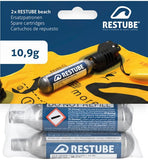 Restube 10g CO2 Cartridge for Restube Beach (2 Pack) - waterworldsports.co.uk