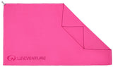 Lifeventure SoftFibre Advance Trek Towel, Pink - waterworldsports.co.uk