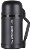 Lifeventure TiV Widemouth Vacuum Flask, Dark Grey (1000ml) - waterworldsports.co.uk