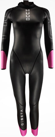 HUUB Alpha-Beta Pink Open Water Swimming Wetsuit (Womens) Large (Height (168-185cm) - waterworldsports.co.uk