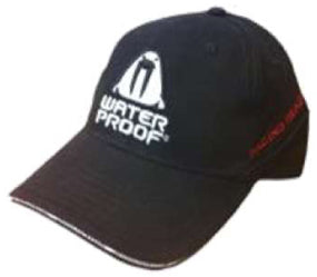 Waterproof Branded Logo Cap (Black) - waterworldsports.co.uk