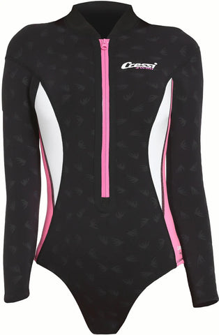 Cressi Termico Shorty Long Sleeve Swimsuit Lady - waterworldsports.co.uk