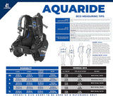 Cressi Aquaride BCD Blue - waterworldsports.co.uk