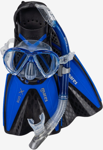 Mares X-One Marea Dive Mask Snorkel and Fins Set - waterworldsports.co.uk