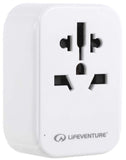 Lifeventure World Travel Adaptor with USB (& USB C) - waterworldsports.co.uk